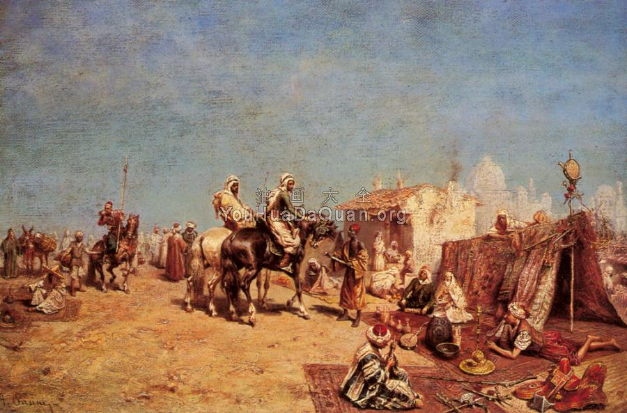 An Arab Encampment - 阿尔贝托·帕西尼